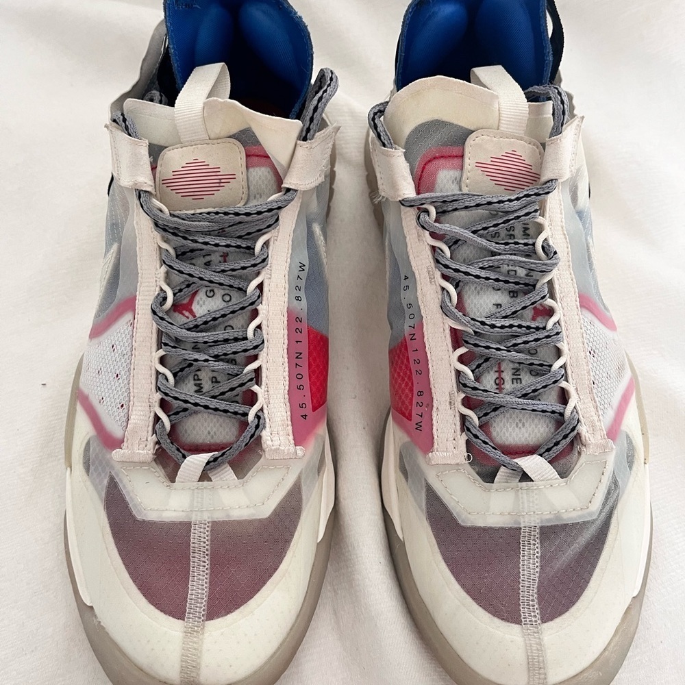Nike Jordan Delta breath tech white mesh sneakers men’s 9 - Picture 7 of 8